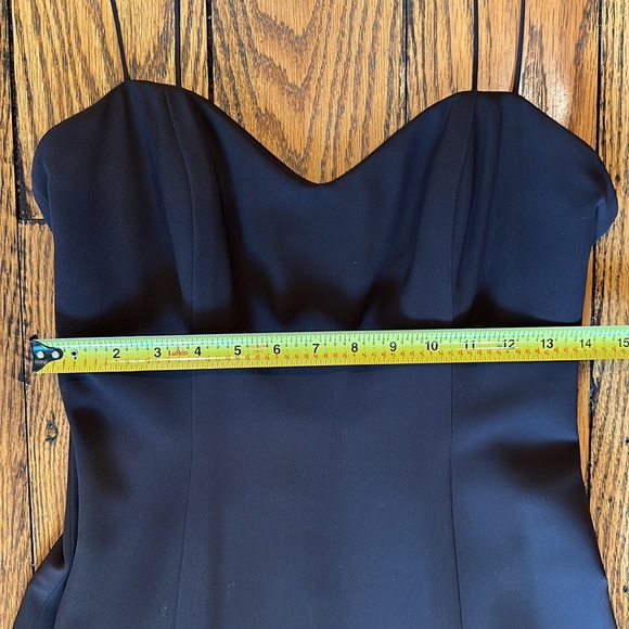 ANNA B CHOCOLATE BROWN SILK LONG DRESS WITH SPAGHETTI STRAPS IN SIZE 6 - Picture 5 of 8